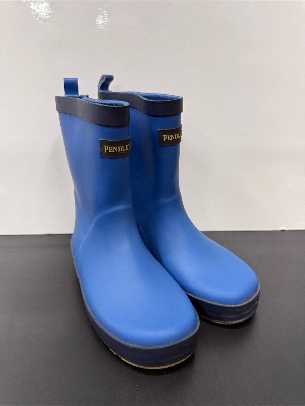 Pendleton Royal Blue Short Rain Boots